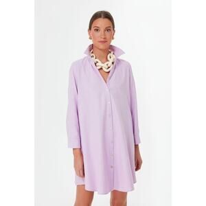 POMANDER PLACE Lavender Oxford Harris Shirt Dress Size XL NWT